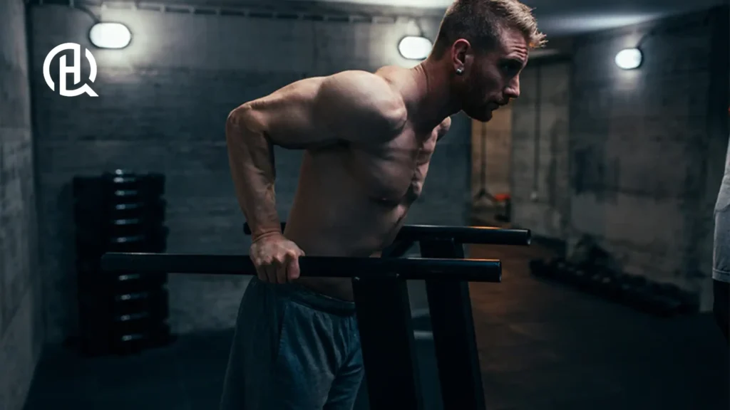 Man the parallell dip bar.
