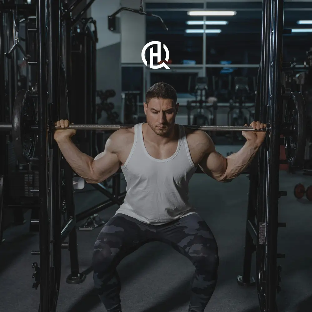 Man doing full body exercise